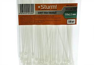 Хомуты пластмассовые белые, 150 х 2, 5 мм, 100 шт/уп Sturm!